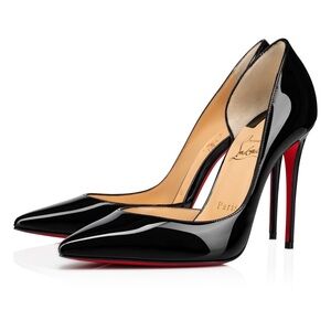 Iriza Christian Louboutin Black Patent Leather Pumps